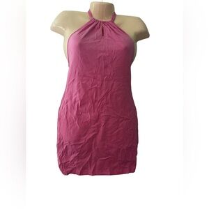 SHEIN Pink Halter Dress